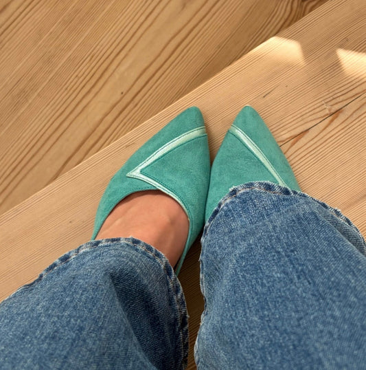 Turquoise heels
