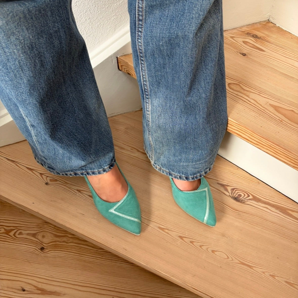 Turquoise heels
