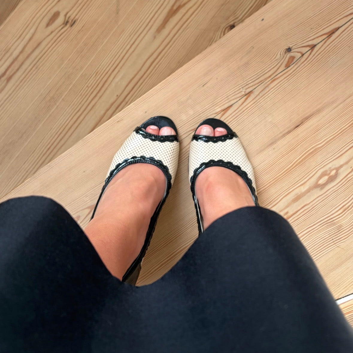 Polka dot heels
