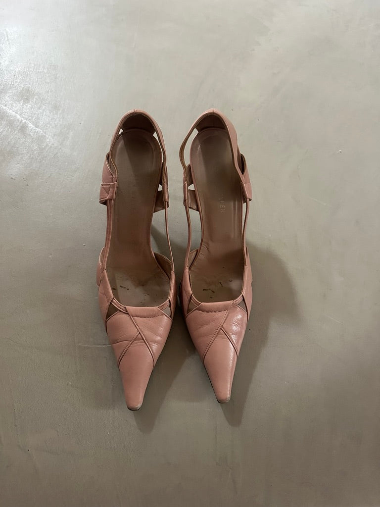 Rose slingback heels