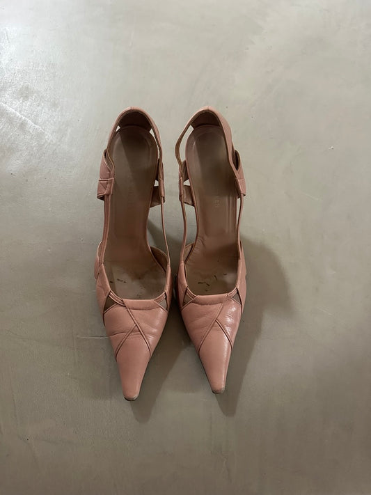 Rose slingback heels