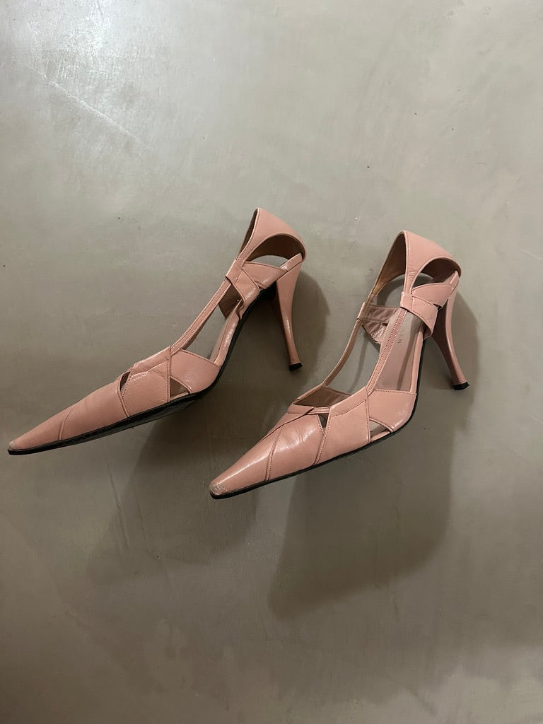 Rose slingback heels